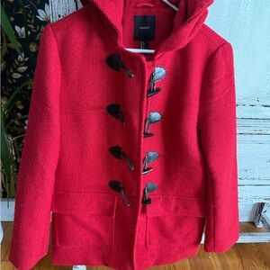 Forever 21 Red Toggle Pea coat